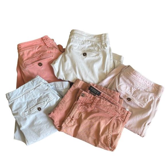 American Eagle Extreme Flex Flat Front Khaki Chino Men’s Slim Shorts Size 32 - Picture 9 of 9